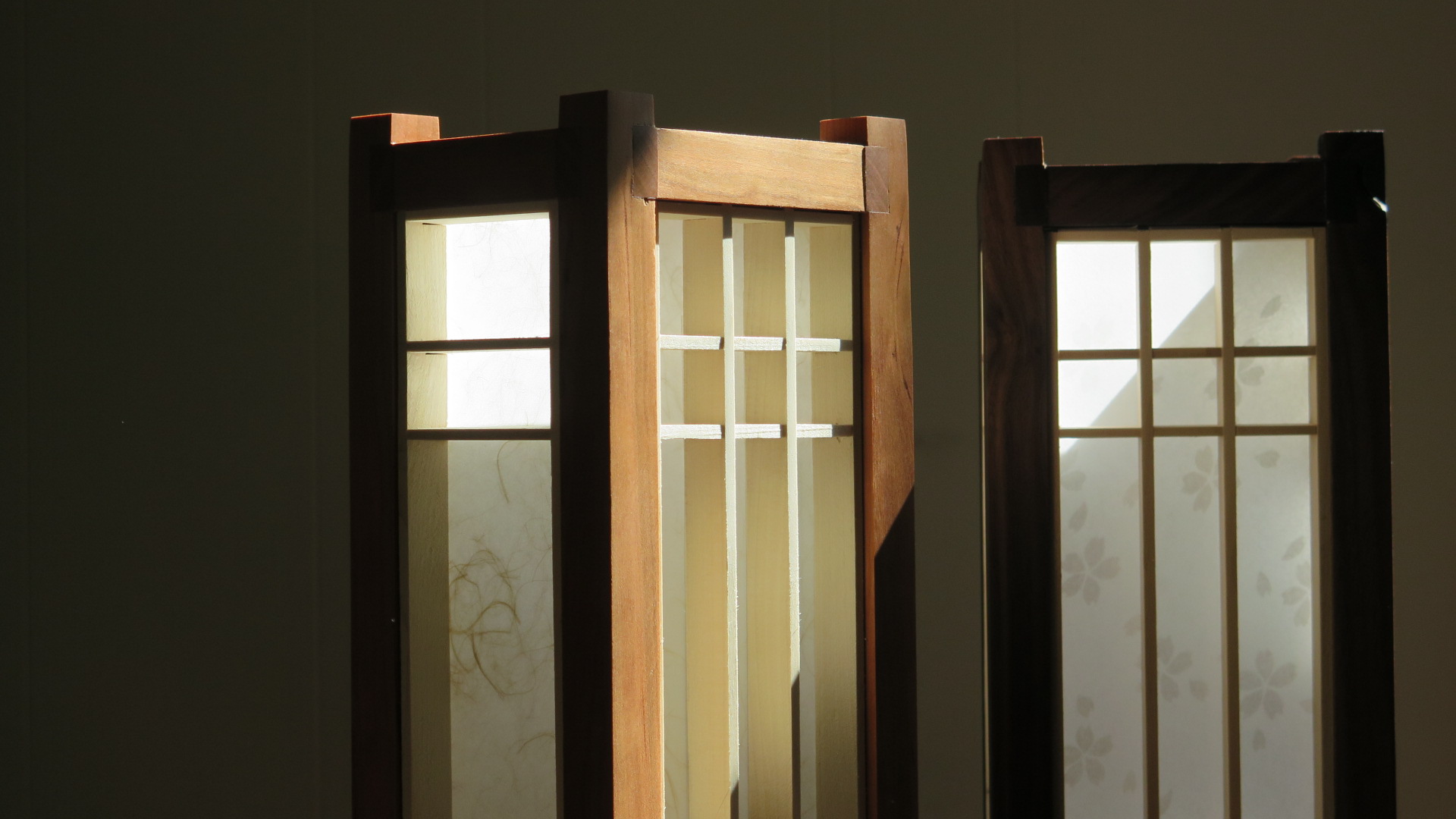 A collection of handmade wood furniture